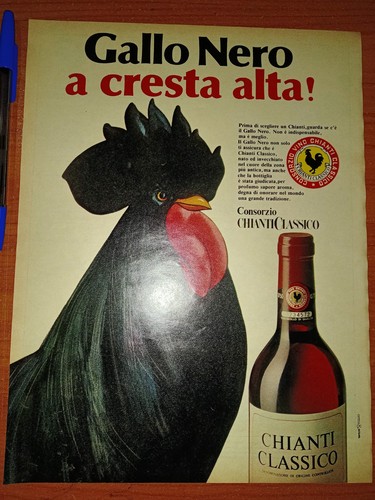 Pubblicità vino gallo nero - pubblicità,,